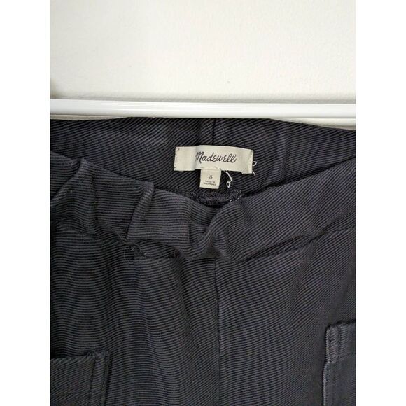 Madewell Black Twill Jacquard Tapered Pants - Size Small - Picture 4 of 10